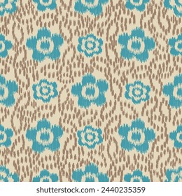 Seamless abstract pattern with floral ornament
