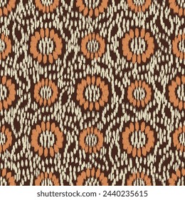 Seamless abstract pattern with floral ornament
