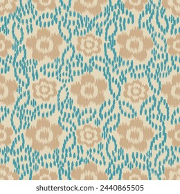 Seamless abstract pattern with floral ornament
