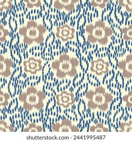 Seamless abstract pattern with floral ornament
