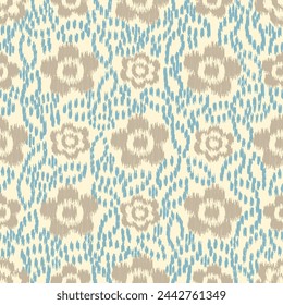 Seamless abstract pattern with floral ornament

