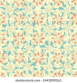 Seamless abstract pattern with floral ornament
