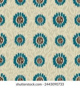 Seamless abstract pattern with floral ornament
