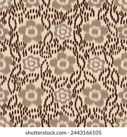 Seamless abstract pattern with floral ornament
