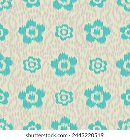 Seamless abstract pattern with floral ornament
