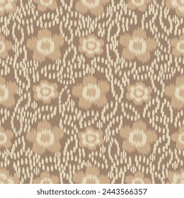 Seamless abstract pattern with floral ornament
