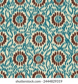 Seamless abstract pattern with floral ornament
