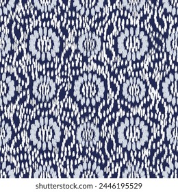 Seamless abstract pattern with floral ornament
