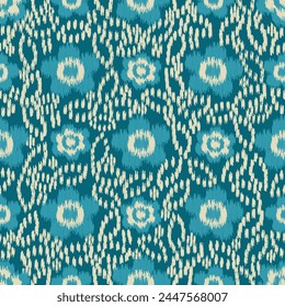 Seamless abstract pattern with floral ornament
