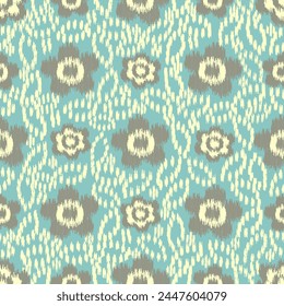 Seamless abstract pattern with floral ornament
