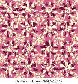 Patrón abstracto sin costura con adorno floral
