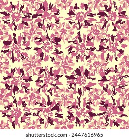 Patrón abstracto sin costura con adorno floral
