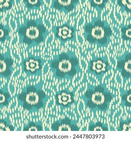 Seamless abstract pattern with floral ornament
