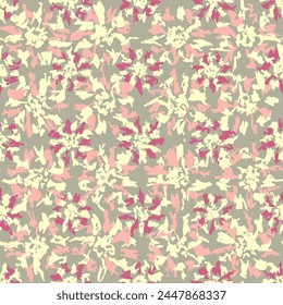 Seamless abstract pattern with floral ornament
