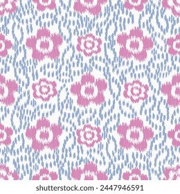 Seamless abstract pattern with floral ornament
