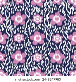 Seamless abstract pattern with floral ornament
