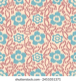 Seamless abstract pattern with floral ornament
