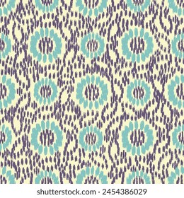 Seamless abstract pattern with floral ornament
