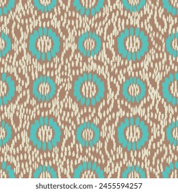 Seamless abstract pattern with floral ornament
