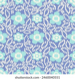 Seamless abstract pattern with floral ornament
