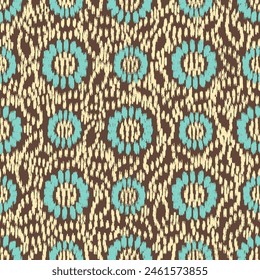 Seamless abstract pattern with floral ornament
