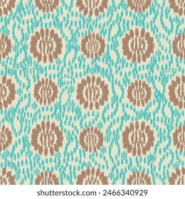 Seamless abstract pattern with floral ornament
