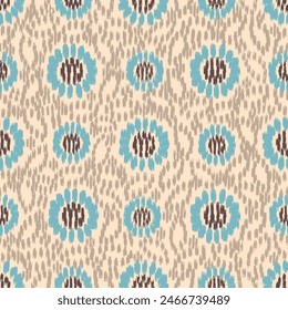 Seamless abstract pattern with floral ornament

