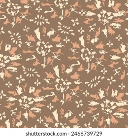 Seamless abstract pattern with floral ornament
