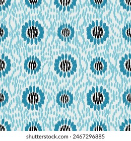 Seamless abstract pattern with floral ornament
