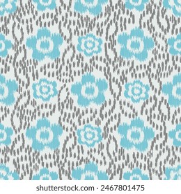 Seamless abstract pattern with floral ornament
