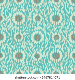 Seamless abstract pattern with floral ornament

