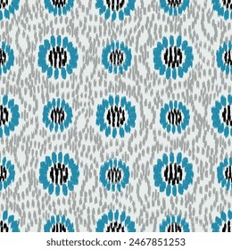 Seamless abstract pattern with floral ornament
