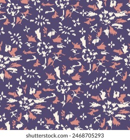 Seamless abstract pattern with floral ornament
