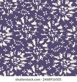 Seamless abstract pattern with floral ornament

