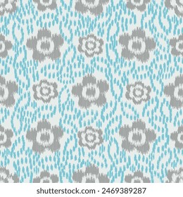 Seamless abstract pattern with floral ornament
