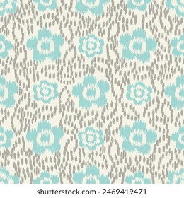 Seamless abstract pattern with floral ornament
