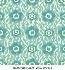 Seamless abstract pattern with floral ornament
