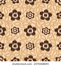 Patrón abstracto sin costura con adorno floral
