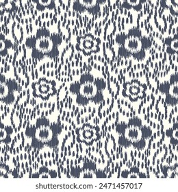 Seamless abstract pattern with floral ornament
