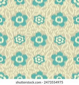 Seamless abstract pattern with floral ornament
