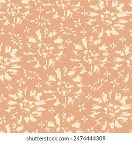 Seamless abstract pattern with floral ornament
