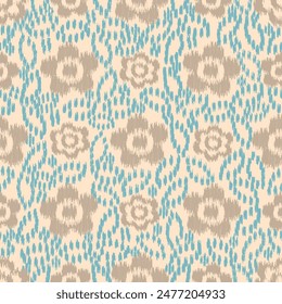 Seamless abstract pattern with floral ornament
