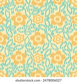Seamless abstract pattern with floral ornament
