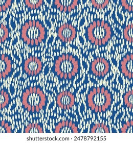 Seamless abstract pattern with floral ornament
