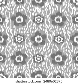 Seamless abstract pattern with floral ornament
