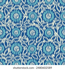 Seamless abstract pattern with floral ornament
