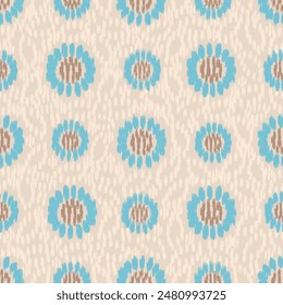 Seamless abstract pattern with floral ornament
