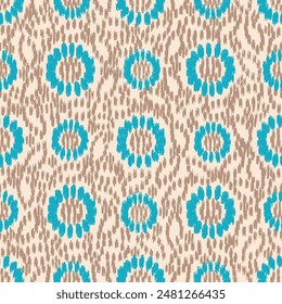 Seamless abstract pattern with floral ornament
