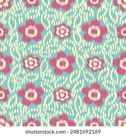Seamless abstract pattern with floral ornament
