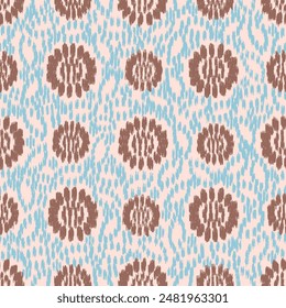 Seamless abstract pattern with floral ornament
